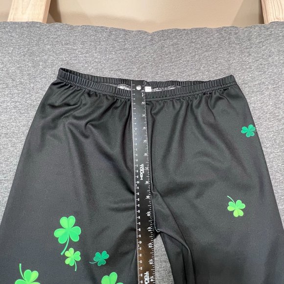 Like New "CowCow" Irish St Patrick’s Day Gradient Shamrock Leggings XL - Picture 8 of 9